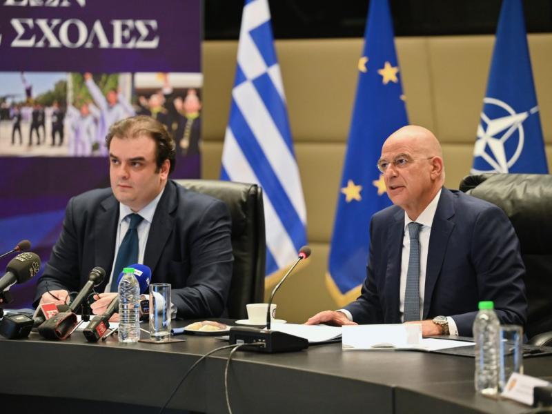 ο Υπουργός Εθνικής Άμυνας Νίκος Δένδιας σε εκδήλωση για τις στρατιωτικές σχολές