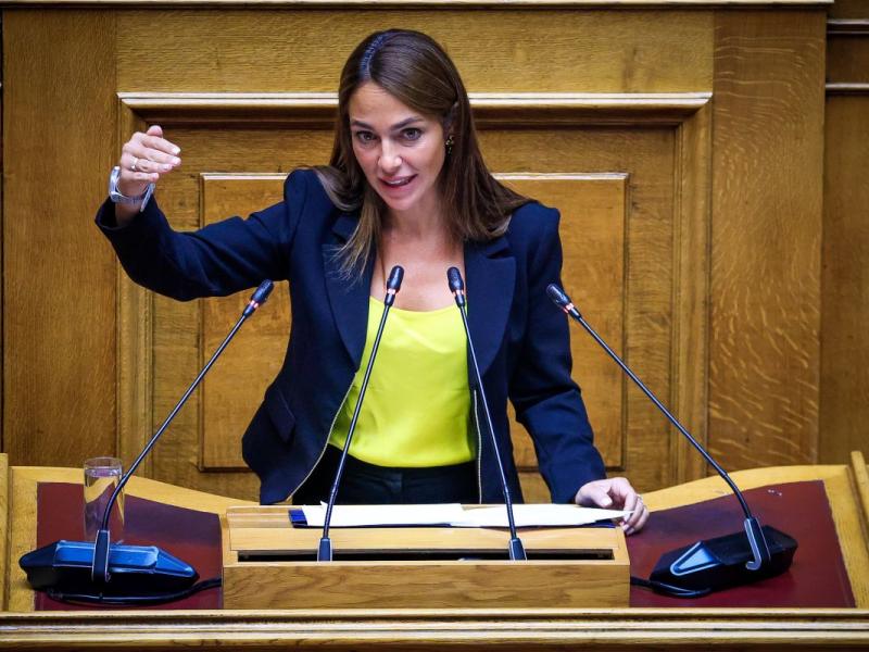 Η υπουργός Κοινωνικής Συνοχής και Οικογένειας, Δόμνα Μιχαηλίδου