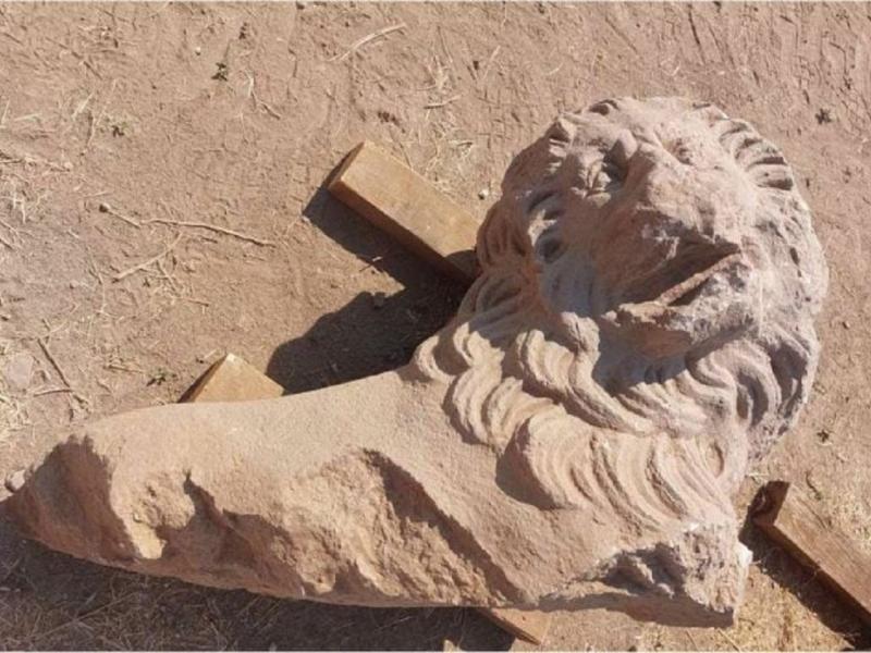 Φίλιπποι: Ανακαλύφθηκε μαρμάρινος λέοντας και επιγραφή με τη λέξη «Philip» (Φωτογραφίες)