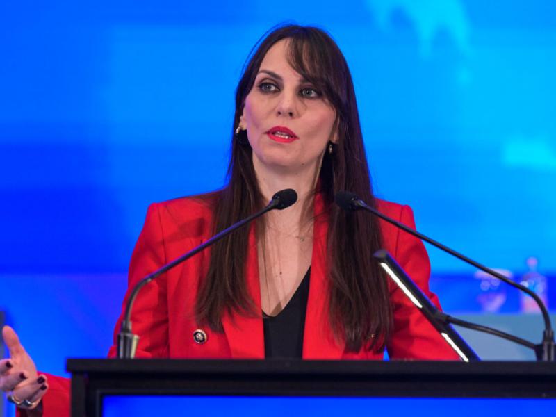 Η υφυπουργός Εσωτερικών, Βιβή Χαραλαμπογιάννη