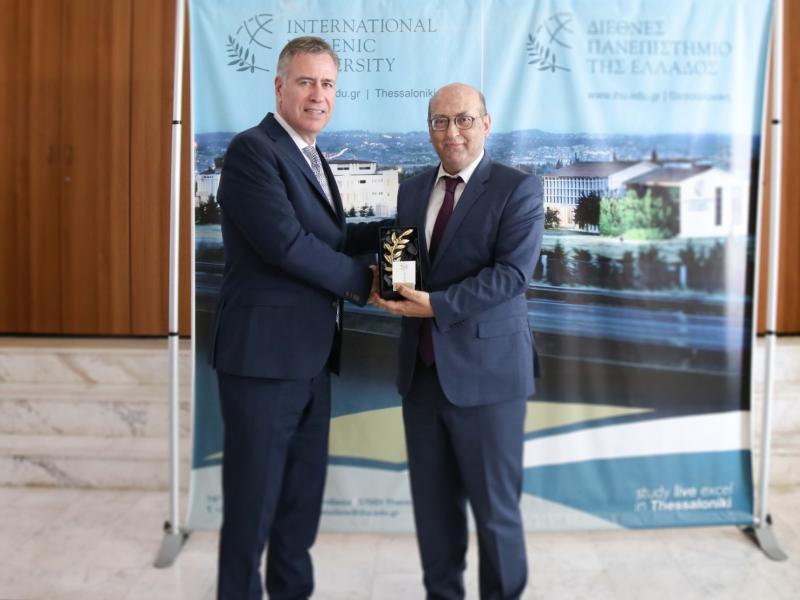 ΔΙΠΑΕ: Συνάντηση του Πρύτανη με τον Πρέσβη της Αρμενίας