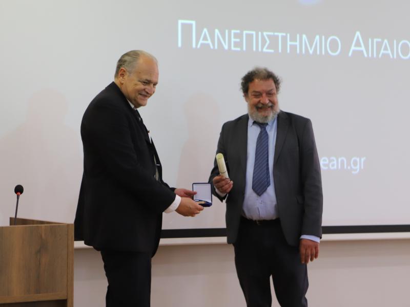 Πανεπιστήμιο Αιγαίου: Διπλή τελετή με εγκαίνια στη Μυτιλήνη και χρυσό μετάλλιο στον πρώην Πρύτανη, Ανδρέα Τρούμπη