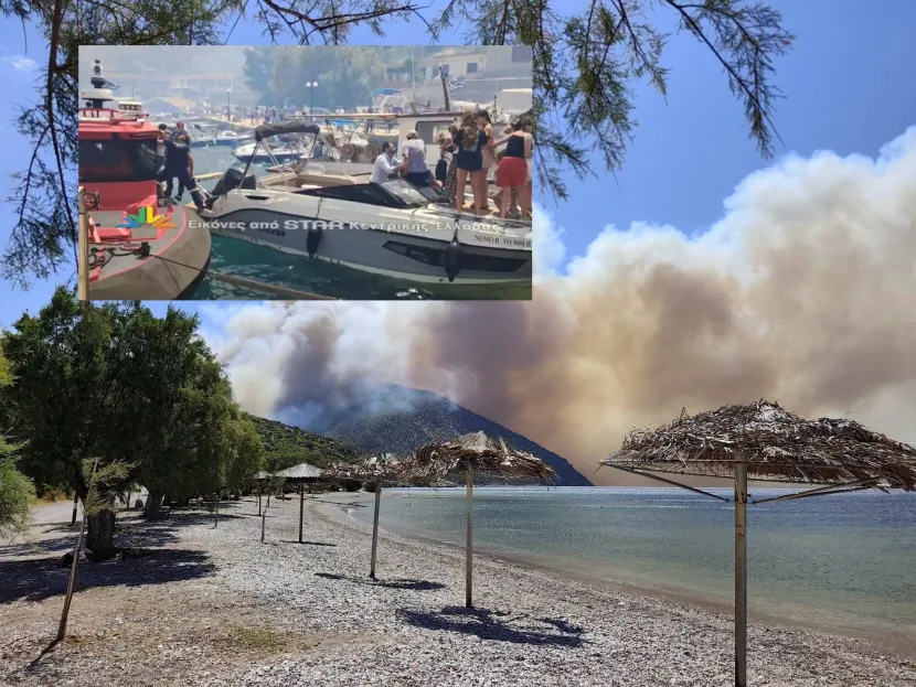Τεράστια επιχείρηση απεγκλωβισμού δια θαλάσσης στον Άγιο Βασίλειο