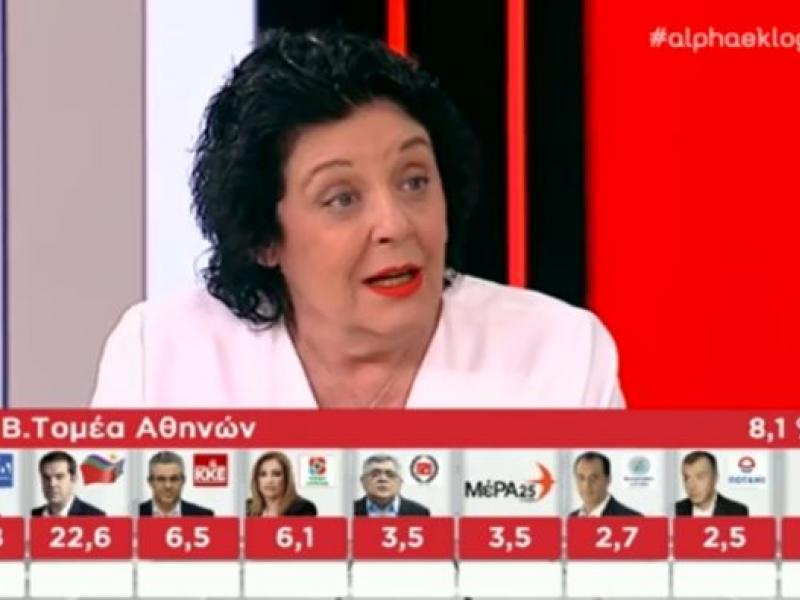 Λιάνα Κανέλλη: «Η Χρυσή Αυγή οφείλει να είναι εκτός ιστορίας» 