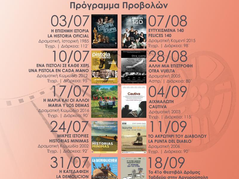 Δωρεάν θερινές προβολές στη Κινηματογραφική Λέσχη Ελληνικού- Αργυρούπολης 