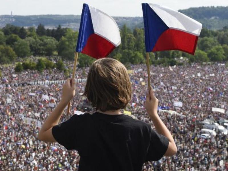 Τεράστια διαδήλωση στην Τσεχία