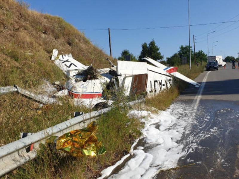 Ανώμαλη προσγείωση μονοκινητήριου αεροπλάνου στην Εγνατία