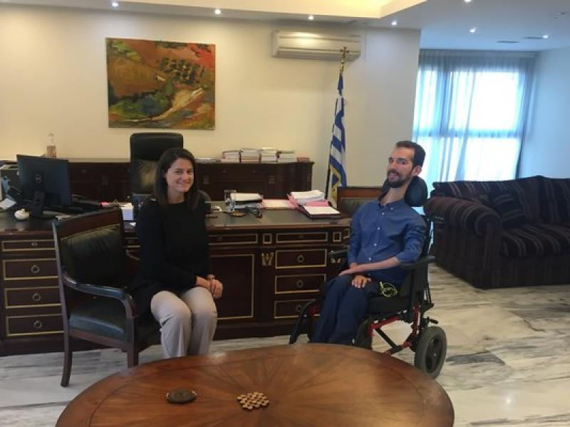 Η συμμετοχή ατόμων με αναπηρία στην εκπαίδευση στο επίκεντρο της συνάντησης Κεραμέως-Κυμπουρόπουλου