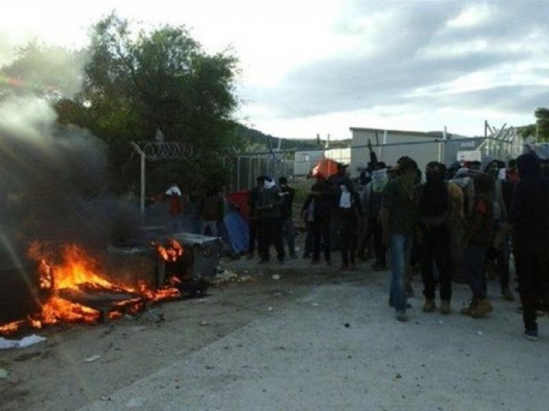 Επεισόδια στο κέντρο υποδοχής της Μόριας	