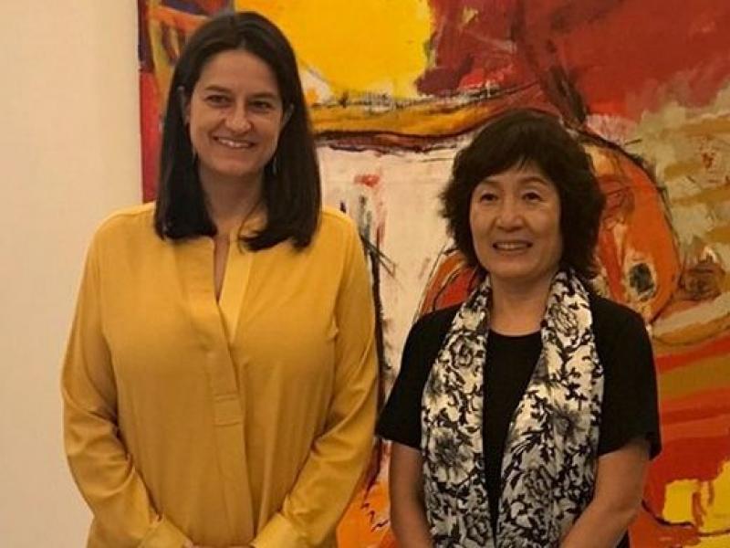  Με την κα. Zhang QIYUE, Πρέσβη της Κίνας στην Ελλάδα