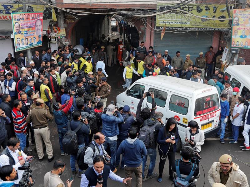 Delhi factory fire