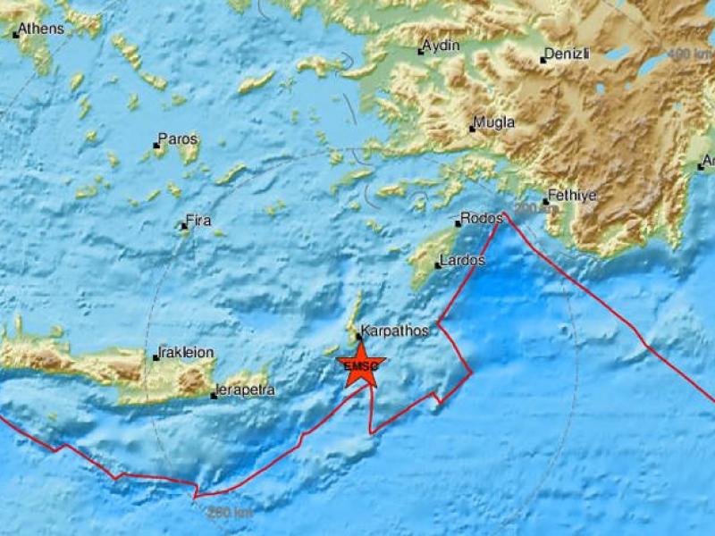 Σεισμός στην Κάρπαθο