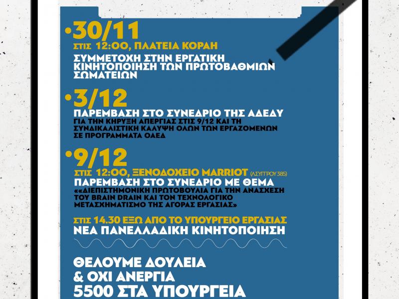 Εργαζόμένοι του ειδικού προγράμματος απασχόλησης του ΟΑΕΔ για 5.500 ανέργους πτυχιούχους 