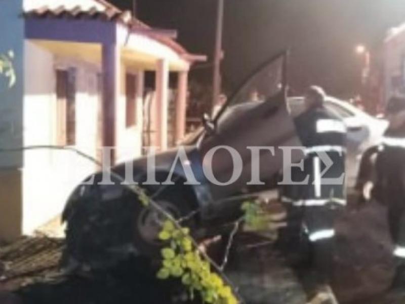 Σέρρες: Αυτοκίνητο έπεσε σε τοιχίο αυλής – Στο νοσοκομείο δύο άτομα