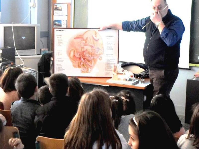 Μια εκλαϊκευμένη εμπειρία-μάθημα για την ακοή σε μαθητές Δημοτικού Σχολείου της Μυτιλήνης