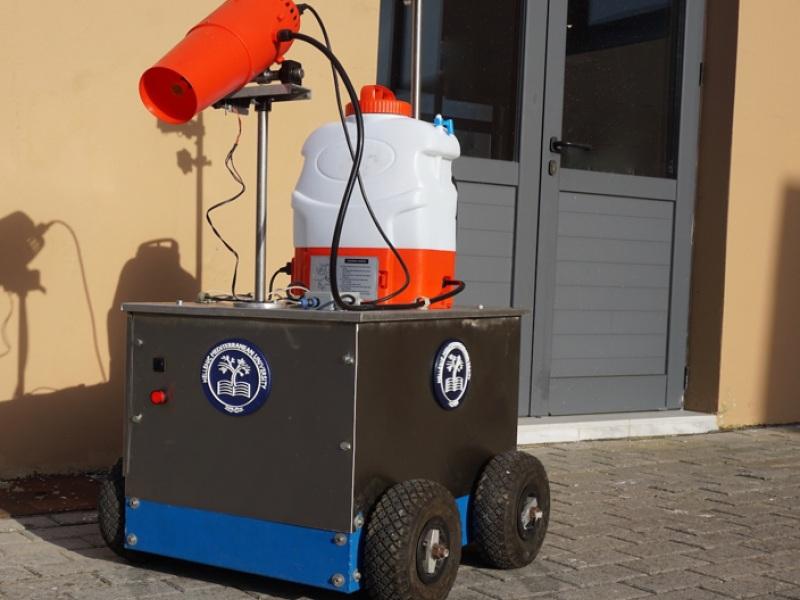 Ένα πρωτότυπο ρομποτικό όχημα ψεκασμού/απολύμανσης από το Ελληνικό Μεσογειακό Πανεπιστήμιο
