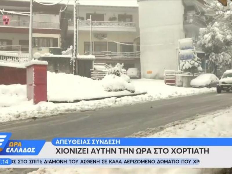 Χιόνια στον Χορτιάτη