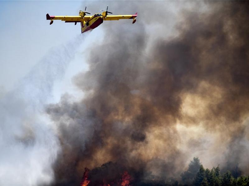 Κορινθία: Οι φλόγες έφτασαν σε «συμπαγή» δάση - Σε ύφεση η φωτιά (Photos Ι Video)