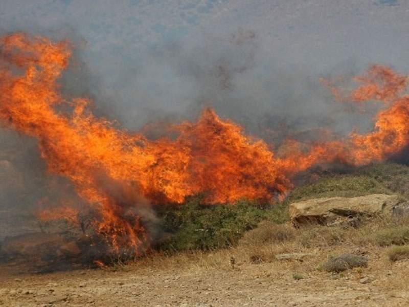 Σε ύφεση η μεγάλη πυρκαγιά στην Κερατέα