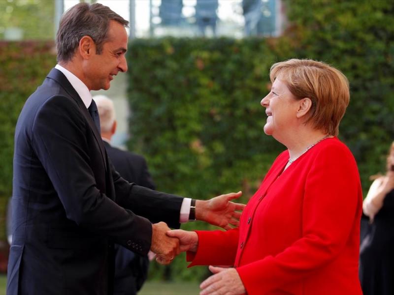 mitsotakis merkel