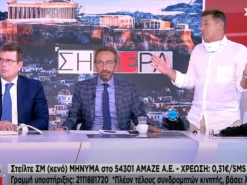 Συμβολική αποχώρηση του Α. Πετρόπουλου από το πάνελ του ΣΚΑΪ για το Big Brother