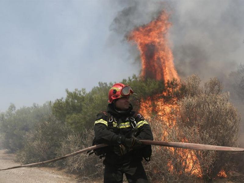 Ροβιές: Οι αρχές καλούν τους κατοίκους να συγκεντρωθούν στην παραλία - Καίγονται σπίτια 