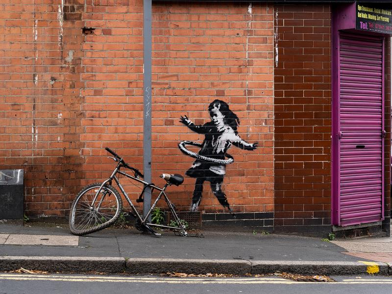 banksy hula hoop