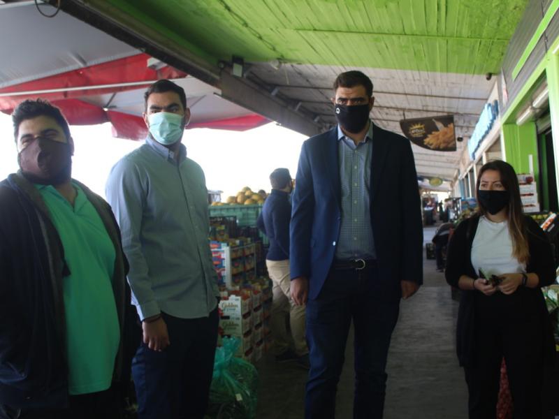 ΟΝΝΕΔ: Επίσκεψη σε εταιρία διακίνησης οπωροκηπευτικών στο Αιγάλεω και στη λαχαναγορά του Ρέντη