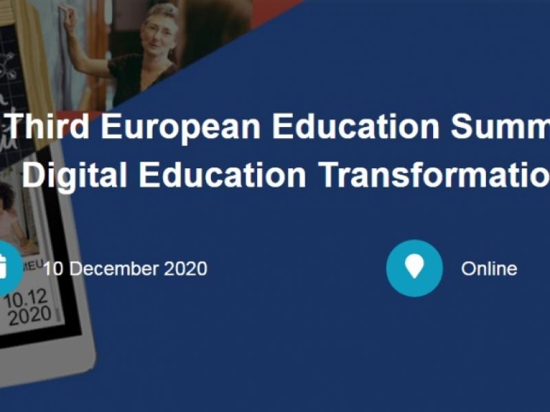 Κορονοϊός-τηλεκπαίδευση: Στις 10 Δεκεμβρίου η 3η Πανευρωπαϊκή Συνάντηση Κορυφής για την Εκπαίδευση