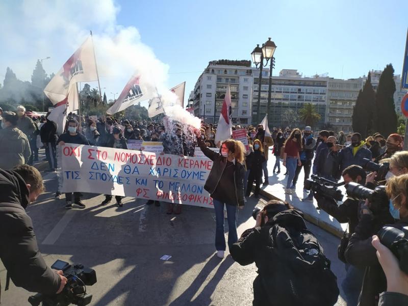 Νομοσχέδιο Κεραμέως: Συνεχίζονται οι κινητοποιήσεις φοιτητών στην Αθήνα