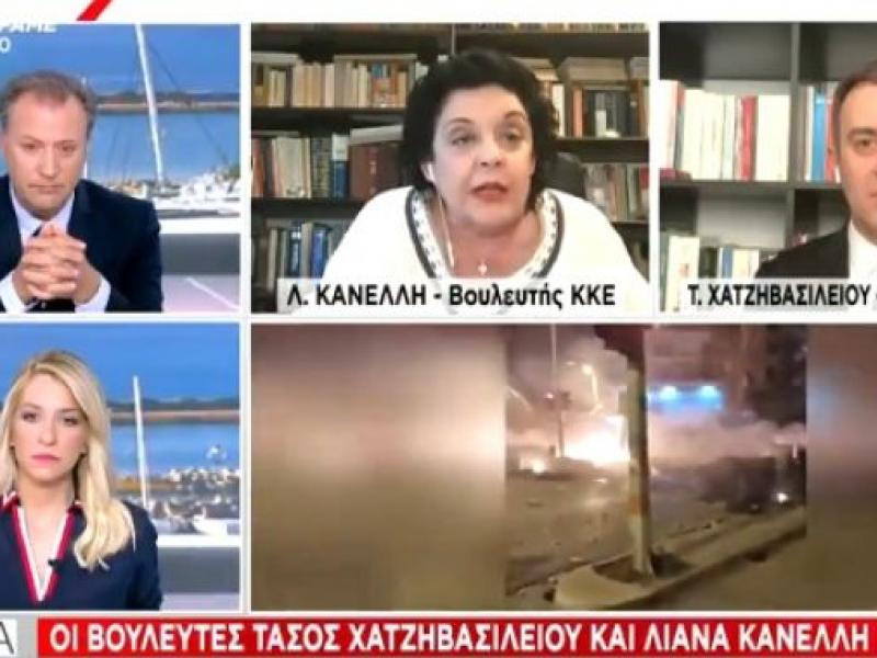 Αστυνομική βία: Ο Σκάι έκοψε στον αέρα την Κανέλλη για το "θα σας γαμ..."