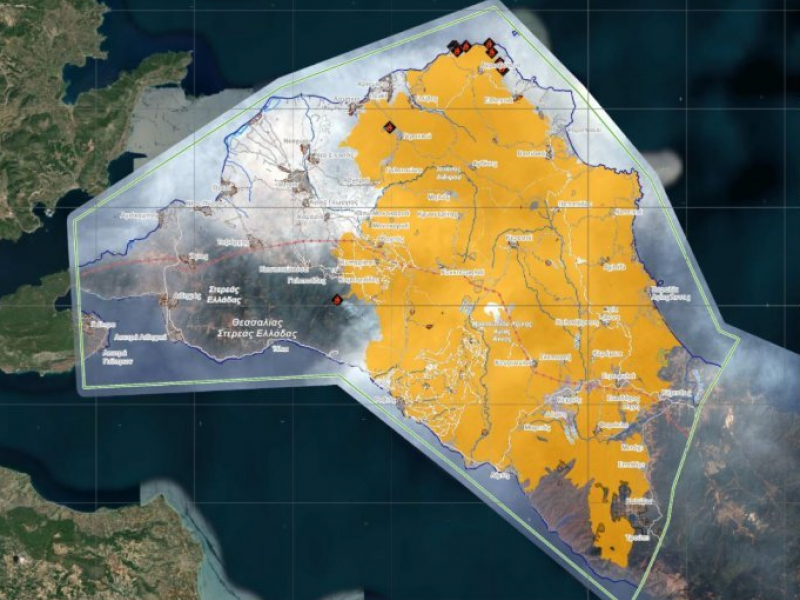 Εύβοια: Τεράστια οικολογική καταστροφή δείχνει η υπηρεσία Copernicus