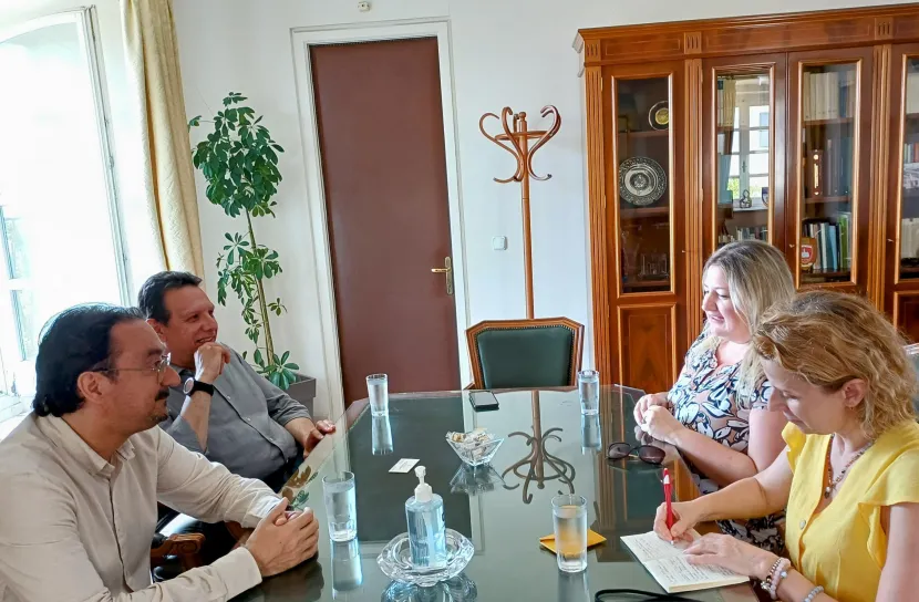 Iόνιο Πανεπιστήμιο: Συνάντηση του Πρύτανη με τη Μορφωτική Ακόλουθο της Πρεσβείας των Η.Π.Α. στην Ιόνιο Ακαδημία