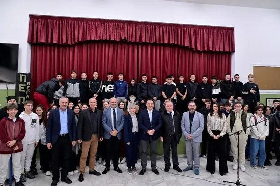  Εγκαίνια της Σ.Α.Ε.Κ. Περάματος από τον Υφυπουργό Παιδείας, Θρησκευμάτων και Αθλητισμού, Κωνσταντίνο Βλάση