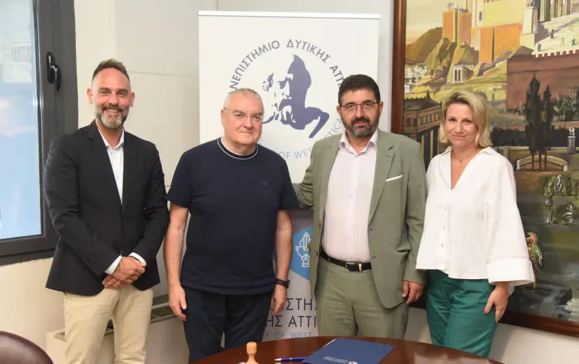 υπεγράφη Σύμφωνο Συνεργασίας μεταξύ του Πρύτανη του Πανεπιστημίου Δυτικής Αττικής, Καθηγητή Παναγιώτη Ε. Καλδή και του Διευθύνοντος Συμβούλου της εταιρείας «ΣΤΑ.ΣΥ»