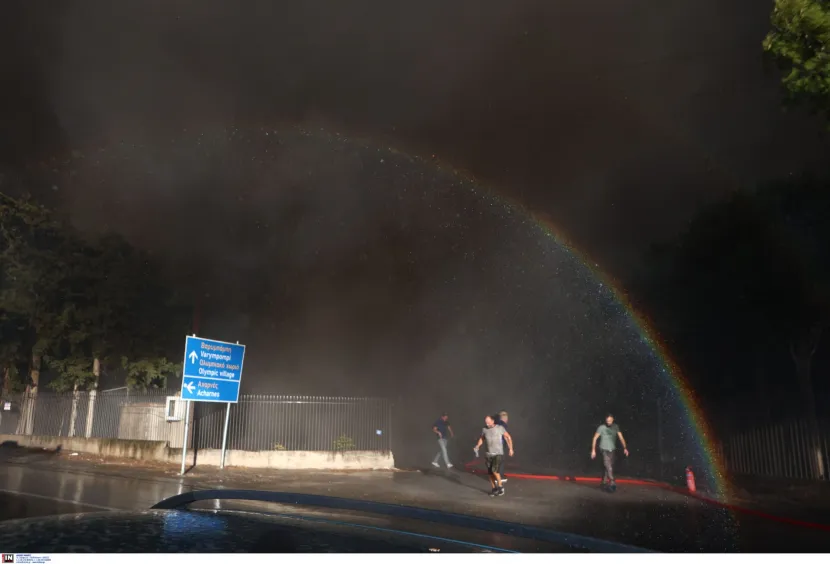 φωτιά&nbsp;που ξέσπασε το απόγευμα της Παρασκευής στο Μενίδι