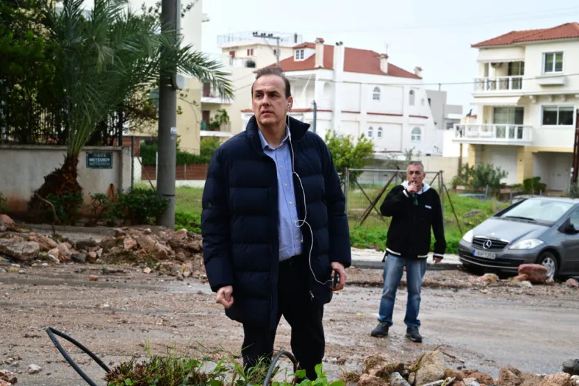 ο δήμαρχος Γλυφάδας στις καταστροφές μετά την κακοκαιρία