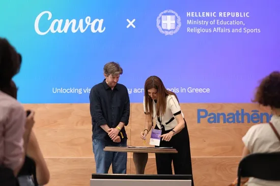 Μνημόνιο Συνεργασίας του Υπουργείου Παιδείας με την Αυστραλιανή εταιρεία τεχνολογίας Canva για δωρεάν πρόσβαση μαθητών και εκπαιδευτικών στην πλατφόρμα Canva Education