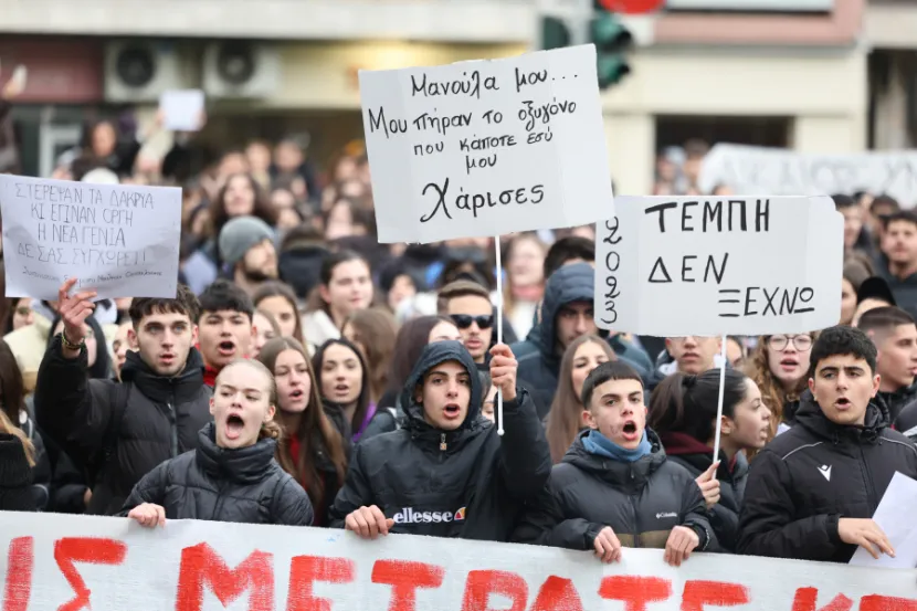 Συλλαλητήριο μαθητών για τα Τέμπη