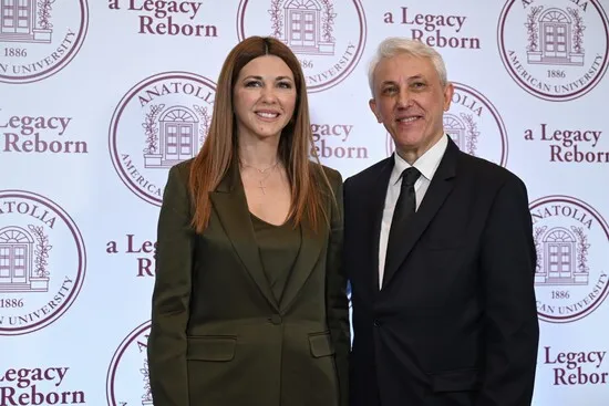 Σοφία Ζαχαράκη στα εγκαίνια του Anatolia American University