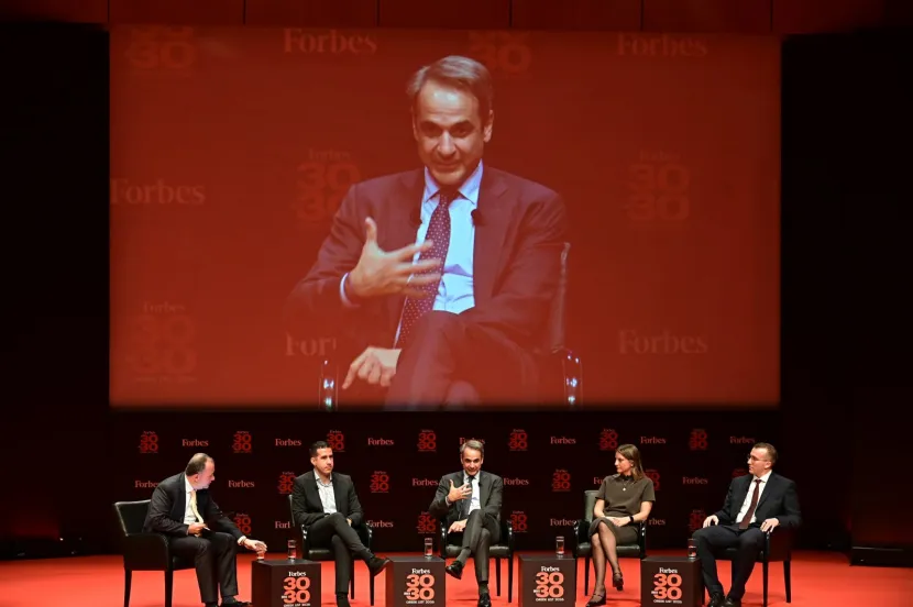 Κυριάκος Μητσοτάκης στην εκδήλωση «Forbes 30 under 30».