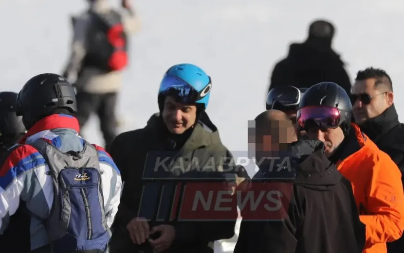 Κυριάκος Μητσοτάκης: Στις πίστες των Καλαβρύτων για σκι ο πρωθυπουργός