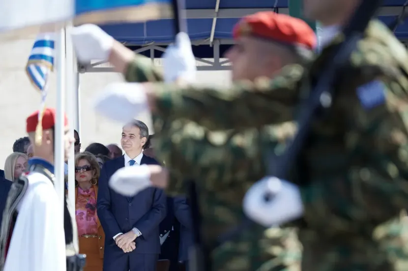 Κυριάκος Μητσοτάκης στην παρέλαση