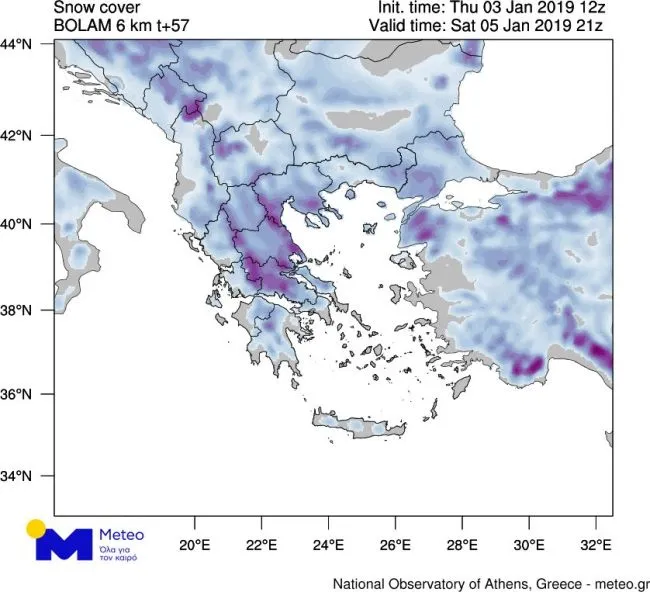 Χάρτης του meteo