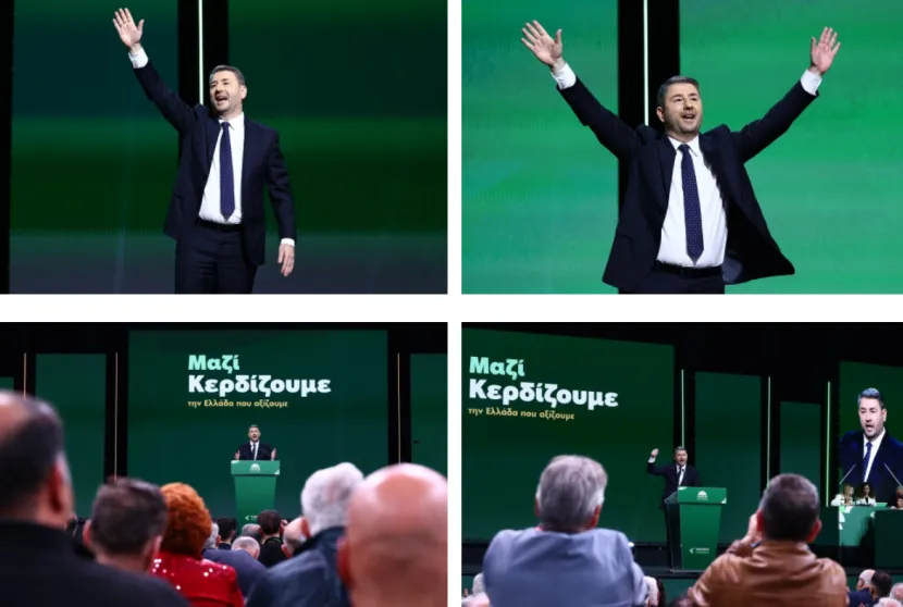 Ο Νίκος Ανδρουλάκης στο Συνέδριο του ΠΑΣΟΚ