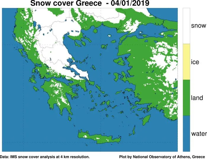 Χιόνι στην επικράτεια