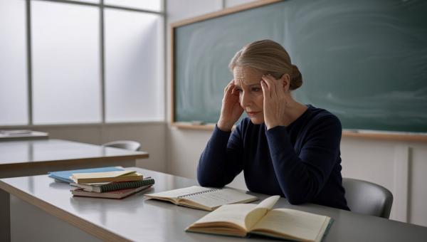 Ηλικιωμένη εκπαιδευτικός