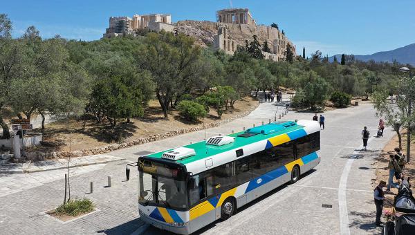 μπλε λεωφορεία