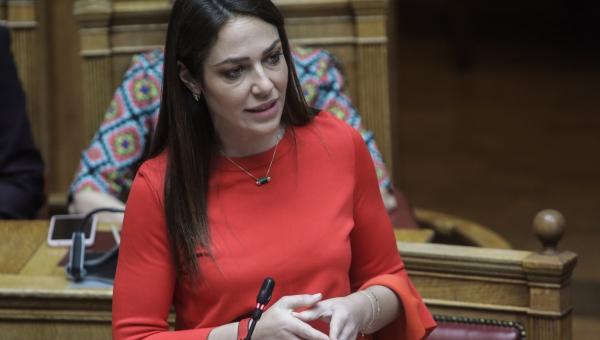 Η υπουργός Κοινωνικής Συνοχής και Οικογένειας, Δόμνα Μιχαηλίδου