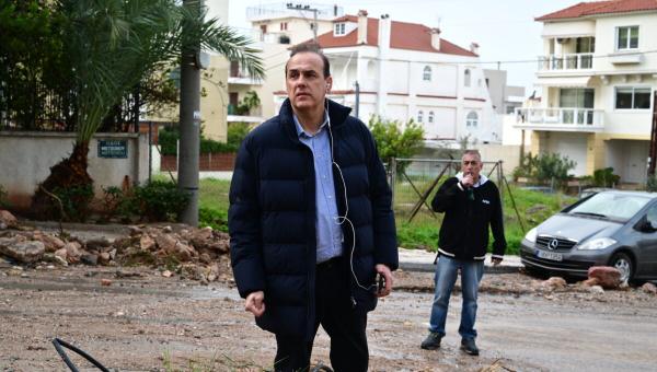 ο δήμαρχος Γλυφάδας στις καταστροφές μετά την κακοκαιρία
